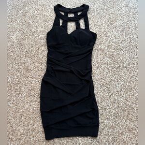 B Darlin Women’s Cutout Sheath Black Dress size small